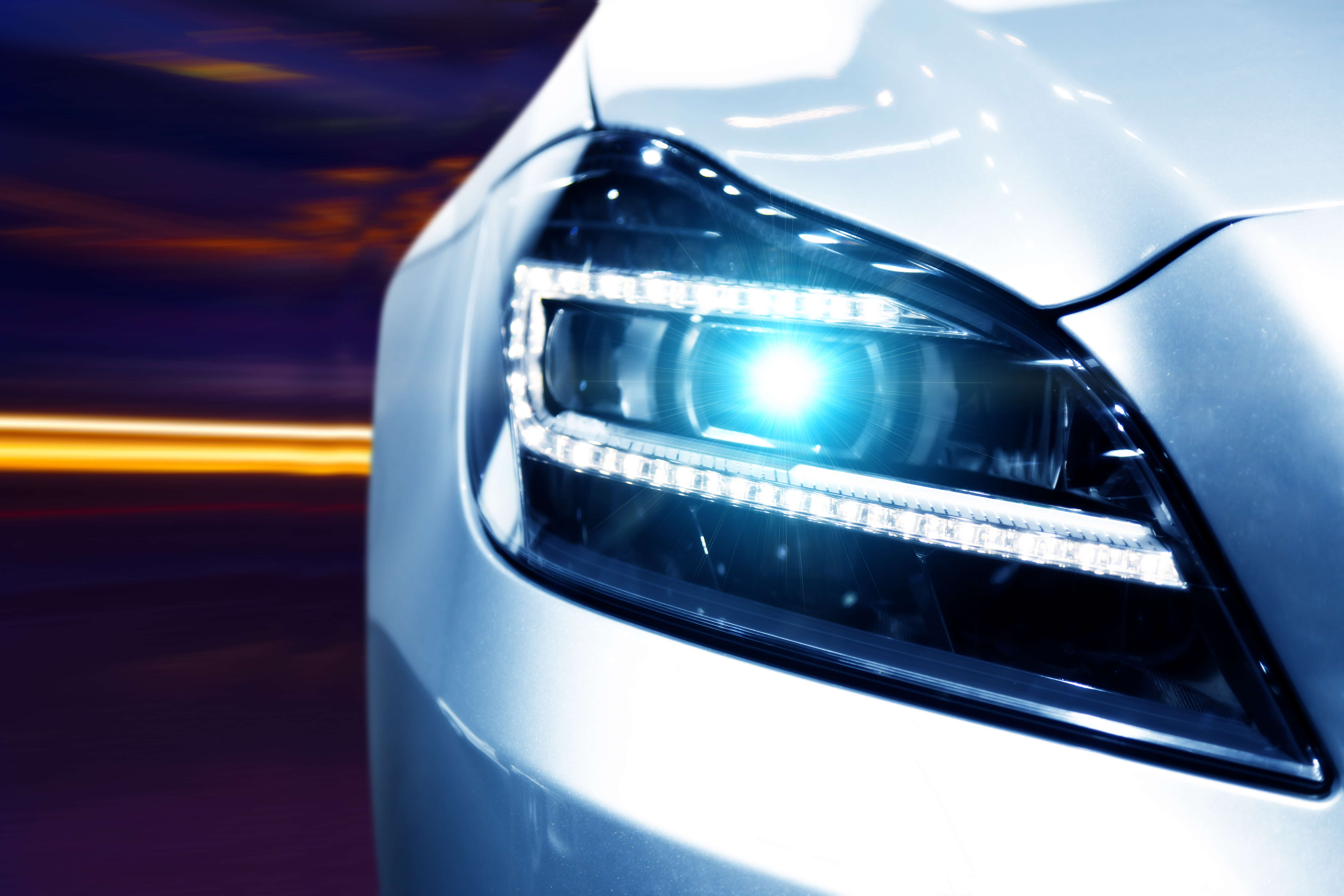 Futuristic Car Headlight